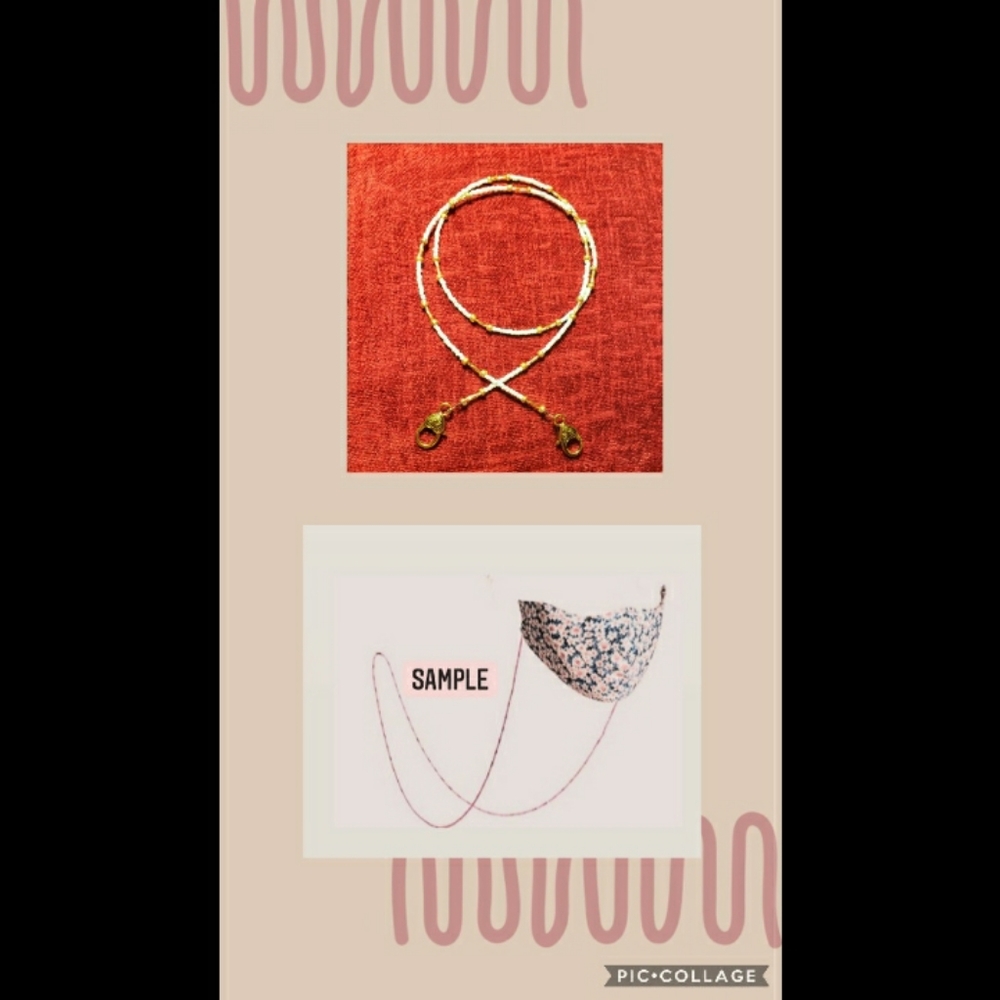 Beaded facemask chain